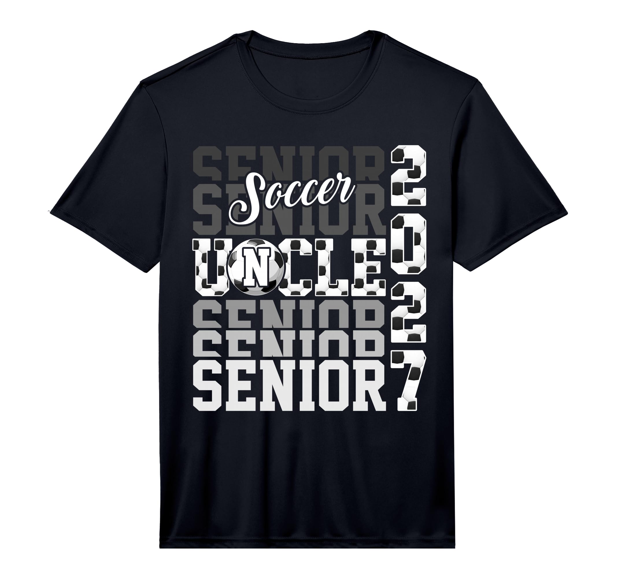 Senior 2027 Soccer Uncle Proud Family T-Shirt - Custom Art Print Unisex - T-Shirt, Sweatshirt, Hoodie