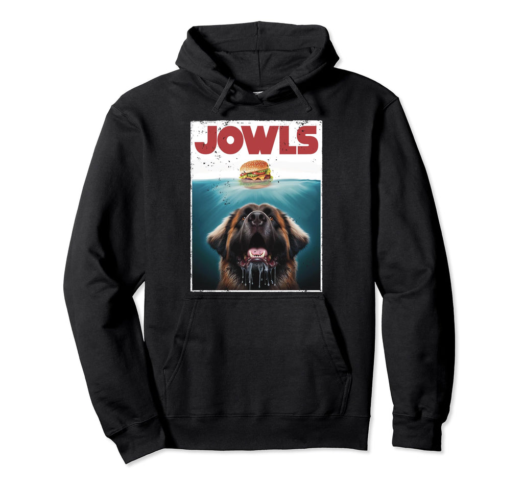 Funny Leonberger Jowls Burger Gentle Hoodie - Minimalist Print Unisex - T-Shirt, Sweatshirt, Hoodie
