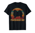 Pomeranian Dad Gift Daddy Pompom Dog T-Shirt - Custom Art Print for Adults - T-Shirt, Sweatshirt, Hoodie