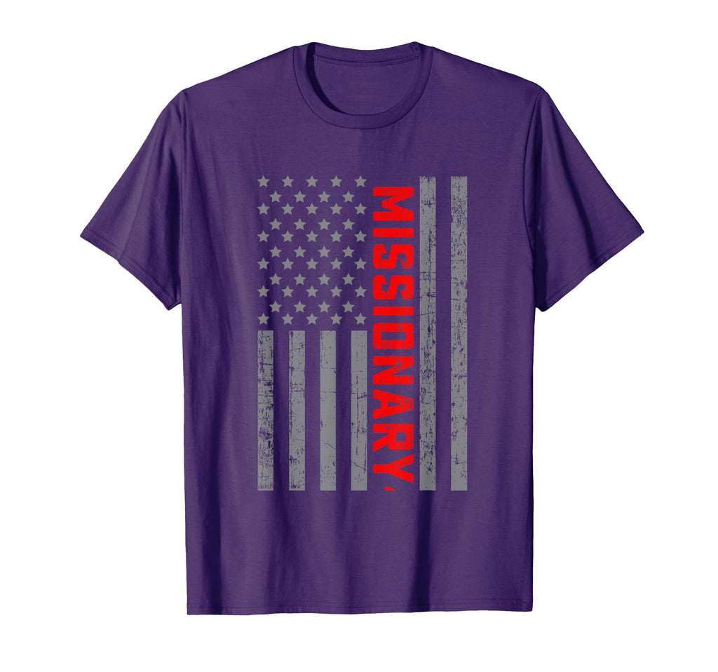 American Flag Missionary Us Flag T-Shirt - Fun Novelty Design for Adults - T-Shirt, Sweatshirt, Hoodie