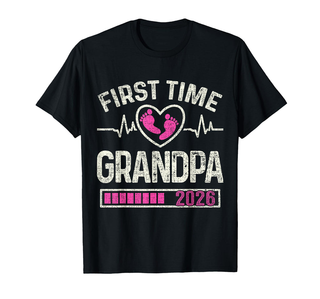 Mens First Time Grandpa 2026 T-Shirt - Streetwear Style Men Women - T-Shirt, Sweatshirt, Hoodie