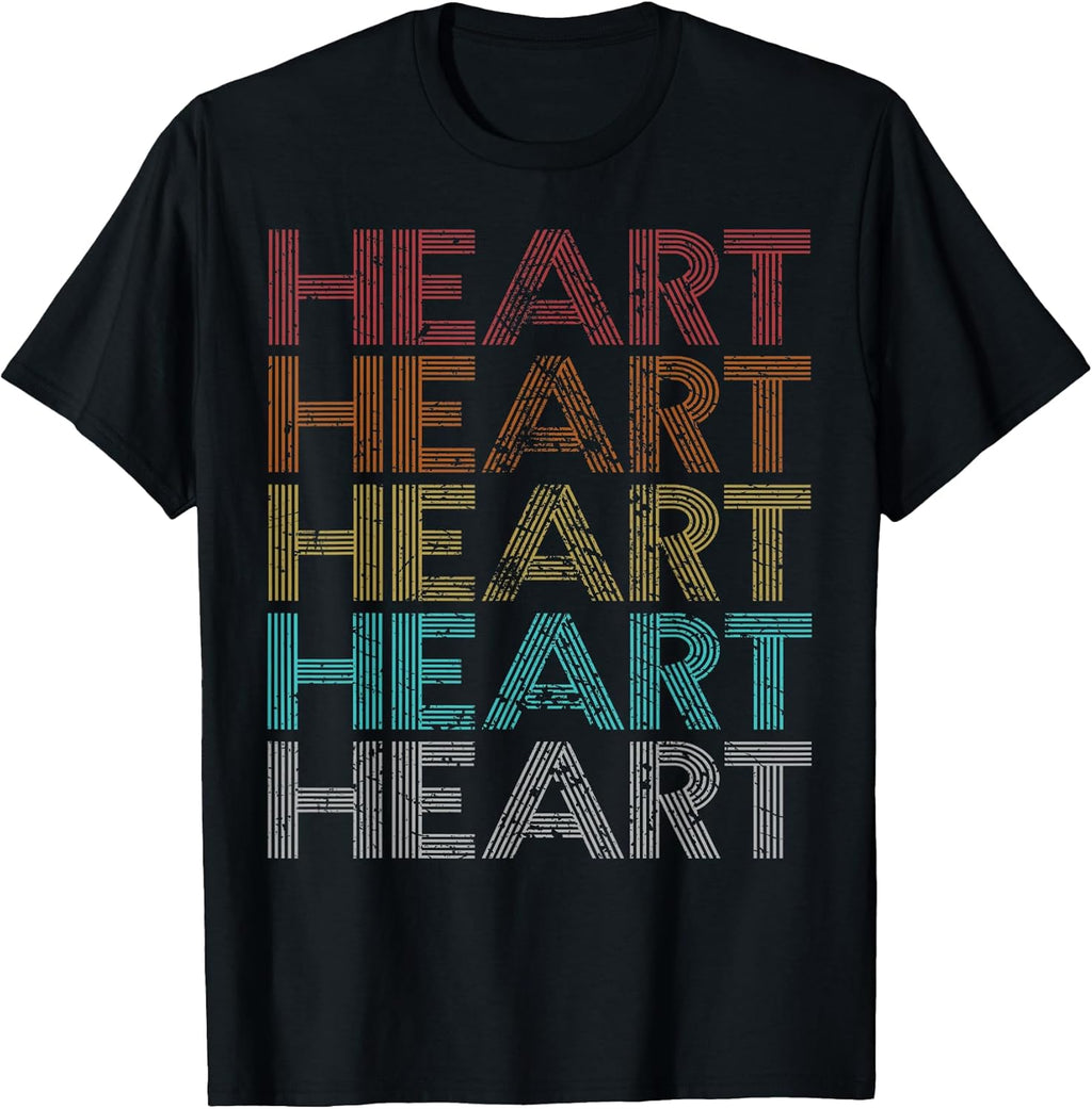 Retro Vintage Heart - Adult & Kids T-Shirts, Sweatshirts & Hoodies apparel design preview 1