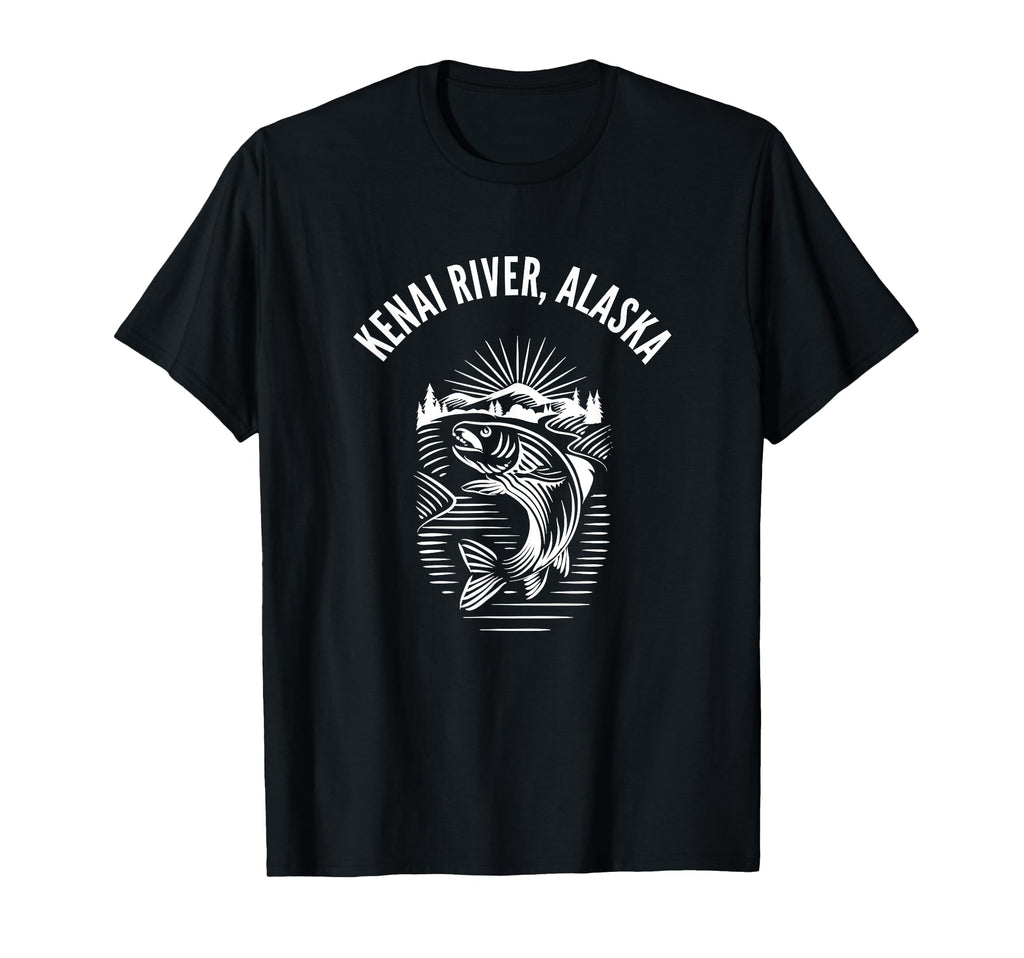 Kenai River Alaska Fishing Fly Fishing T-Shirt - Novelty Apparel Unisex - T-Shirt, Sweatshirt, Hoodie