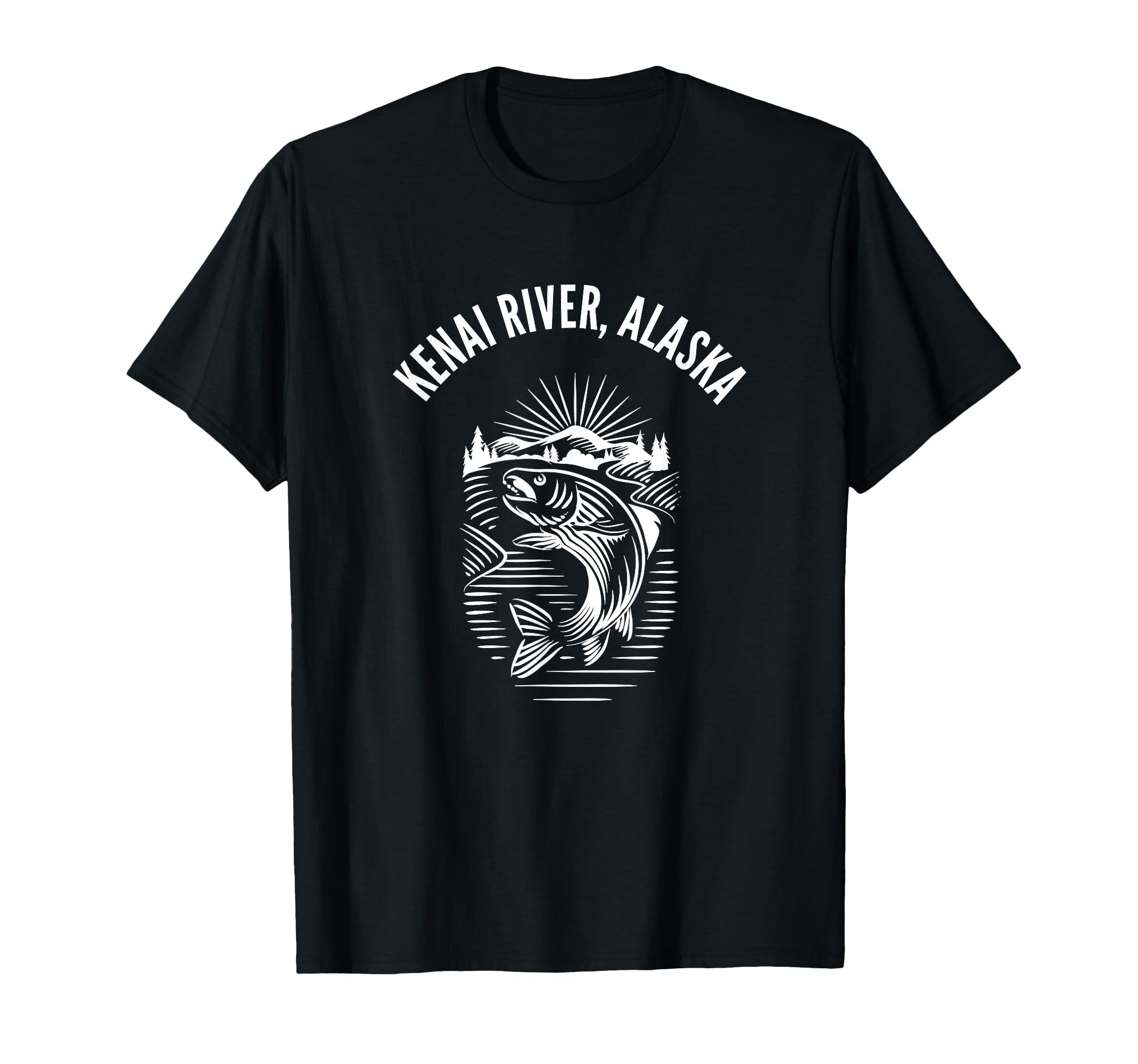 Kenai River Alaska Fishing Fly Fishing T-Shirt - Novelty Apparel Unisex - T-Shirt, Sweatshirt, Hoodie