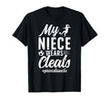 My Niece Wears Cleats Soccer Uncle T-Shirt - Minimalist Print Unisex - T-Shirt, Sweatshirt, Hoodie