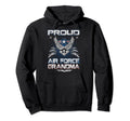 Womens Proud Air Force Grandma Hoodie - Casual Everyday Wear for Adults - T-Shirt, Sweatshirt, Hoodie