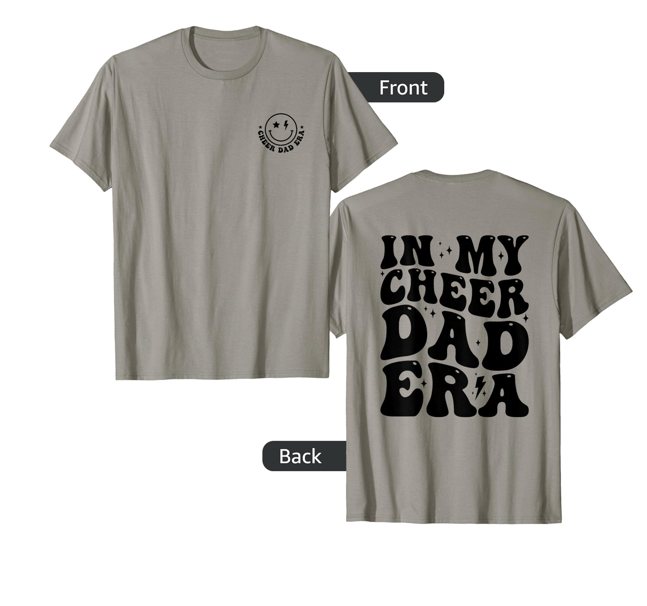 My Cheer Dad Era Cheerleader Dad 2 T-Shirt - Minimalist Print Men Women - T-Shirt, Sweatshirt, Hoodie
