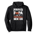 Proud Papa Football Senior 2026 Hoodie - Casual Everyday Wear Men Women - T-Shirt, Sweatshirt, Hoodie