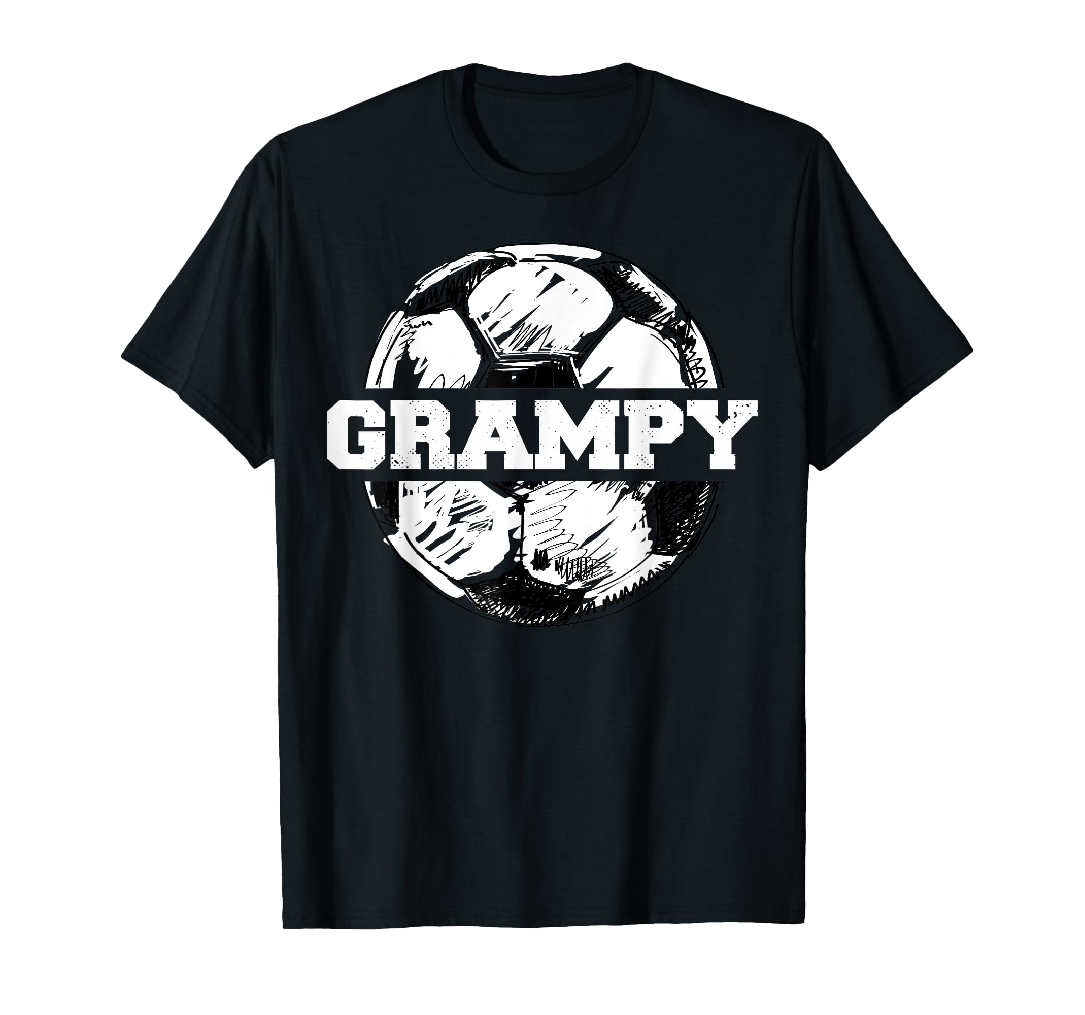 Soccer Grampy Soccer Ball Split Funny T-Shirt - Unique Graphic Unisex - T-Shirt, Sweatshirt, Hoodie