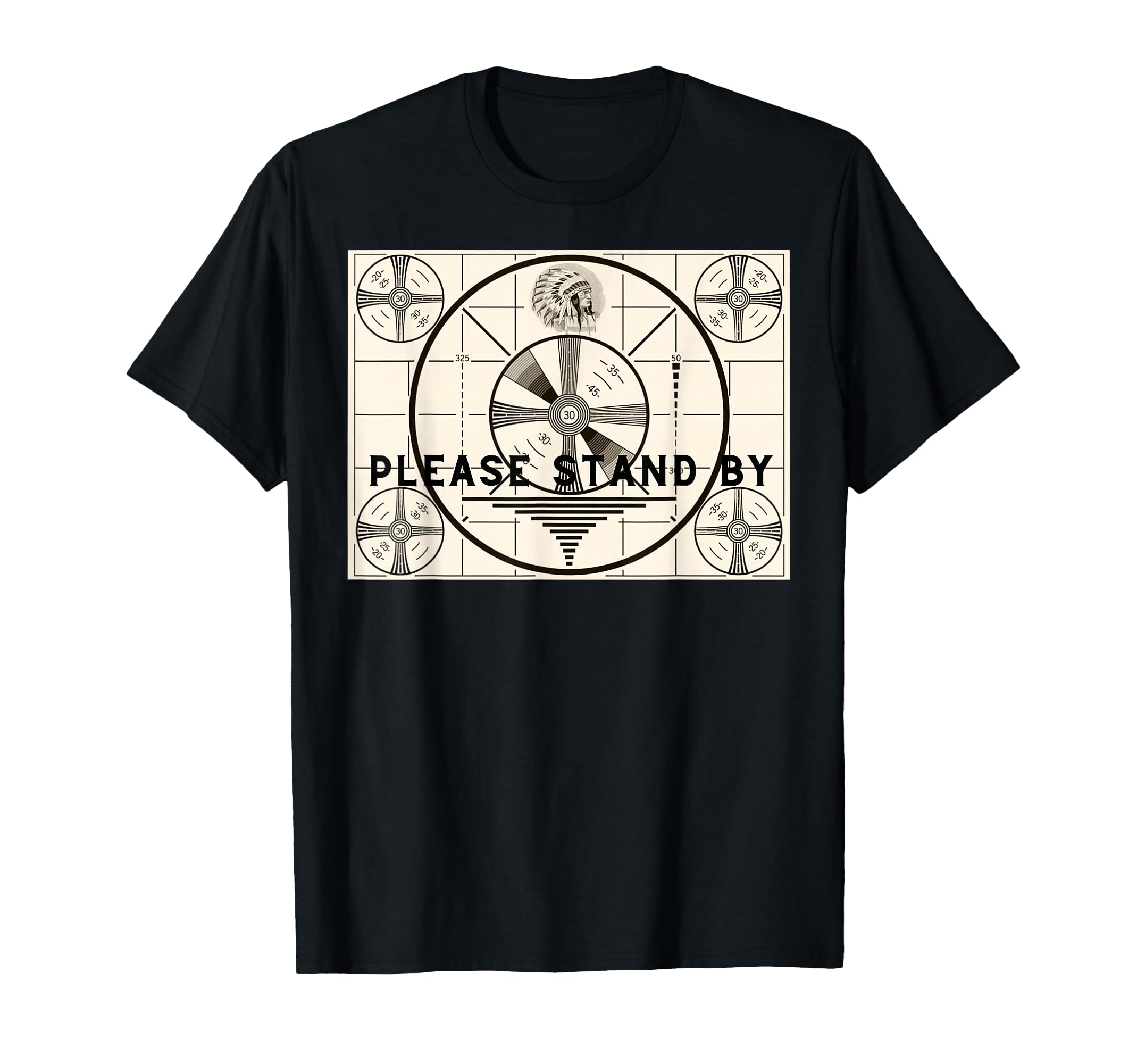Old Tv Test Pattern Please Stand T-Shirt - Streetwear Style for Adults - T-Shirt, Sweatshirt, Hoodie