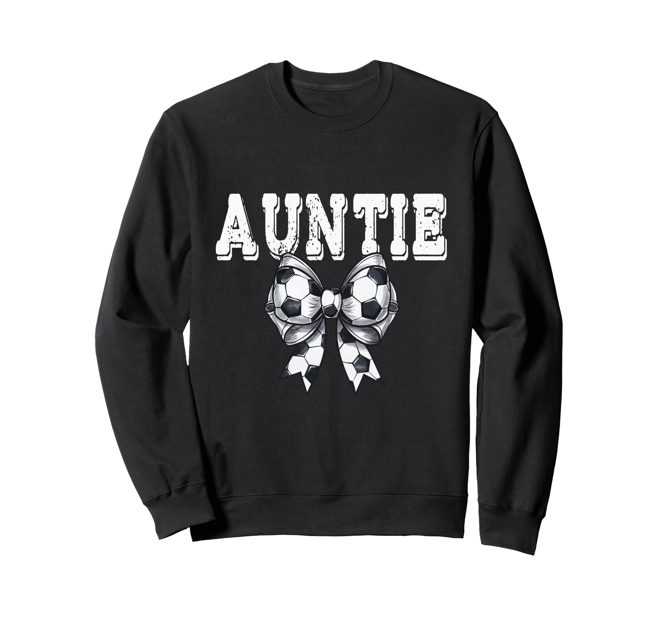 Coquette Soccer Bow Mom Sister Auntie Sweatshirt - Minimalist Print Unisex - T-Shirt, Sweatshirt, Hoodie