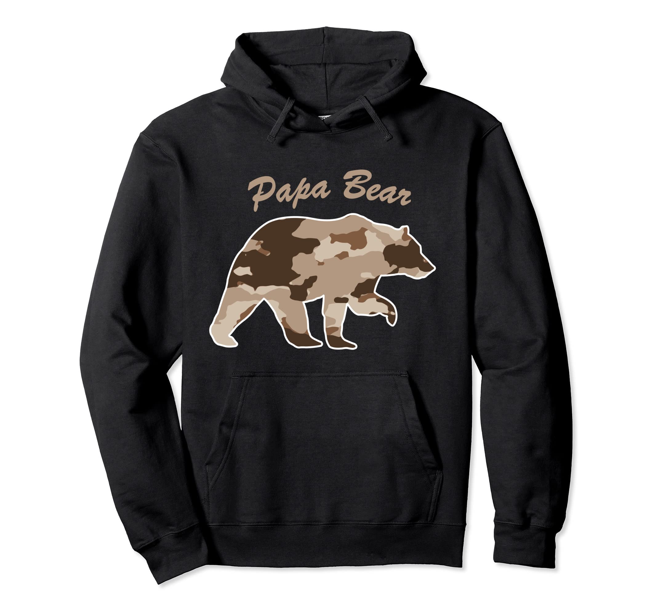 Camouflage Daddy Bear Family Camo Hoodie - Unique Graphic Men Women - T-Shirt, Sweatshirt, Hoodie