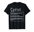 Name Cyrus Meaning Definition T-Shirt - Streetwear Style for Adults - T-Shirt, Sweatshirt, Hoodie