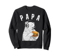 Papa Bear Hamburger Cheeseburger Sweatshirt - Custom Art Print for Adults - T-Shirt, Sweatshirt, Hoodie