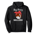 Busy Raising Ballers Volleyball Hoodie - Trendy Graphic for Adults - T-Shirt, Sweatshirt, Hoodie