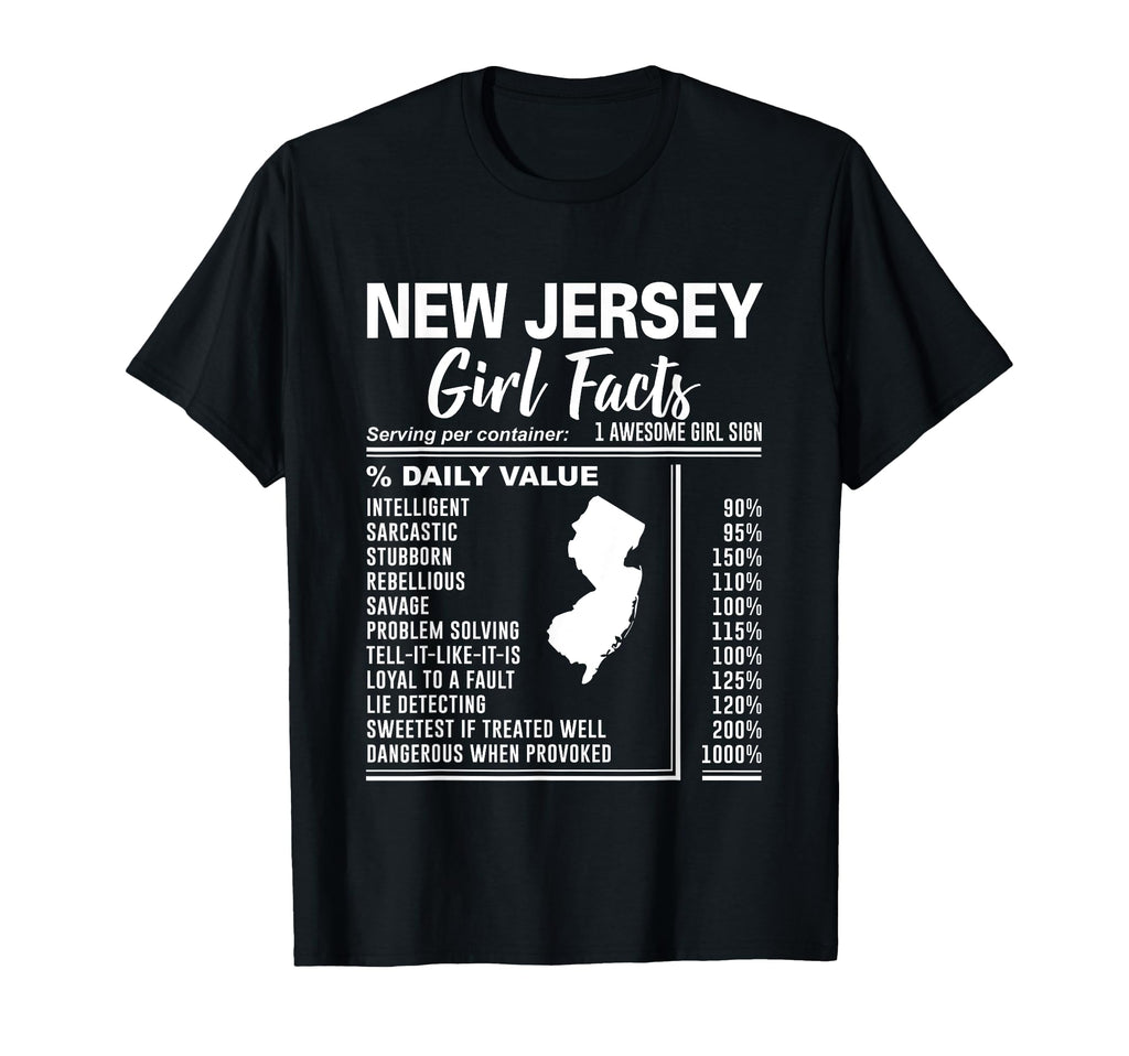 Born New Jersey New Jersey Facts T-Shirt - Minimalist Print Men Women - T-Shirt, Sweatshirt, Hoodie