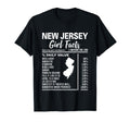 Born New Jersey New Jersey Facts T-Shirt - Minimalist Print Men Women - T-Shirt, Sweatshirt, Hoodie