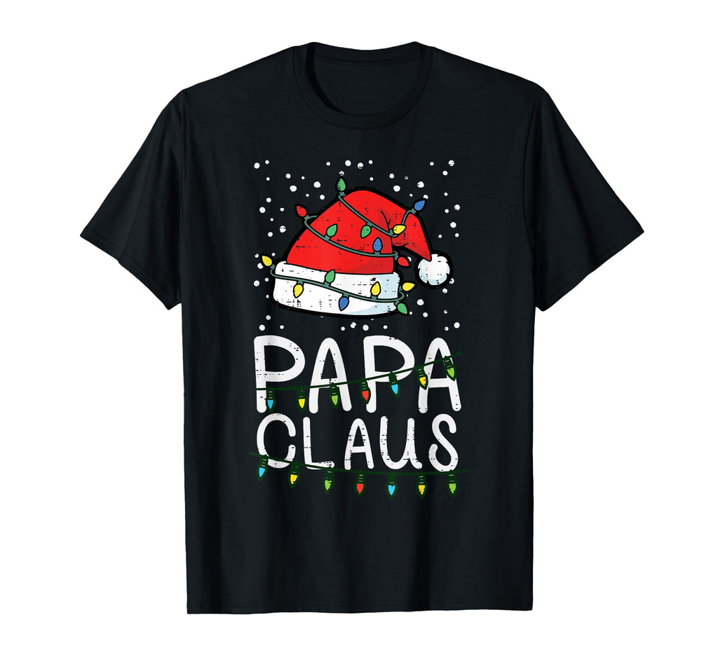 Papa Claus Santa Hat Dad Family T-Shirt - Fun Novelty Design for Adults - T-Shirt, Sweatshirt, Hoodie