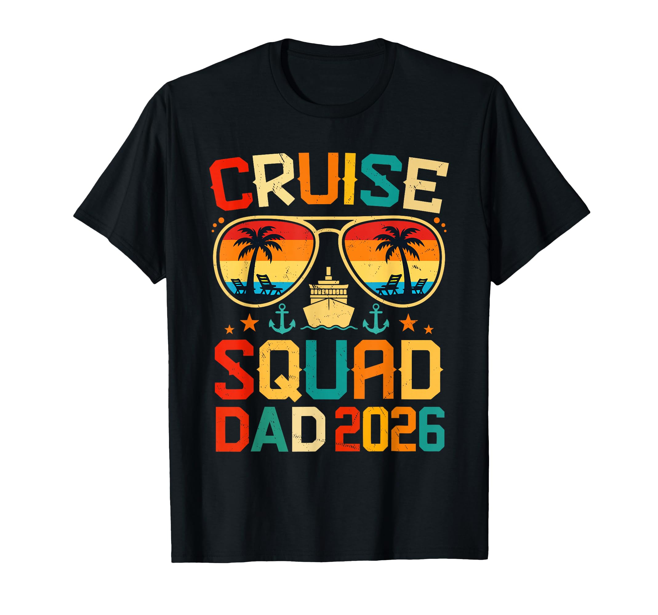 Cruise Squad Dad 2026 Summer T-Shirt - Minimalist Print for Adults - T-Shirt, Sweatshirt, Hoodie