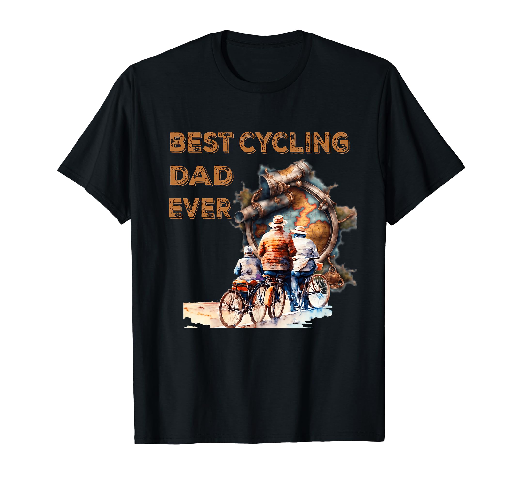 Best Cycling Dad Ever T-Shirt - Custom Art Print Men Women - T-Shirt, Sweatshirt, Hoodie