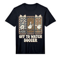 Off To Watch Soccer Silly Goose Funny T-Shirt - Minimalist Print Men Women - T-Shirt, Sweatshirt, Hoodie