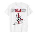 England Flag England Football Soccer T-Shirt - Custom Art Print Men Women - T-Shirt, Sweatshirt, Hoodie