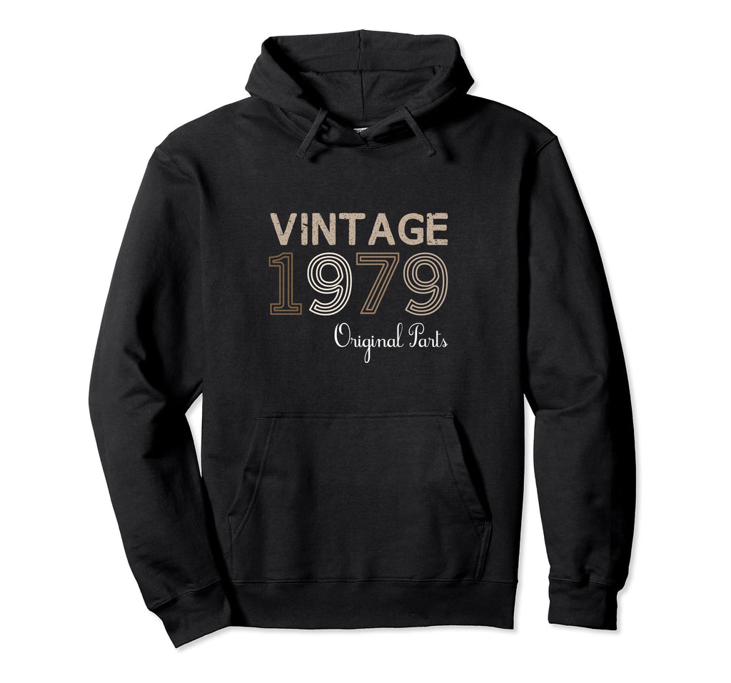 Year 1979 Gift Birthday Mom Dad Hoodie - Minimalist Print for Adults - T-Shirt, Sweatshirt, Hoodie