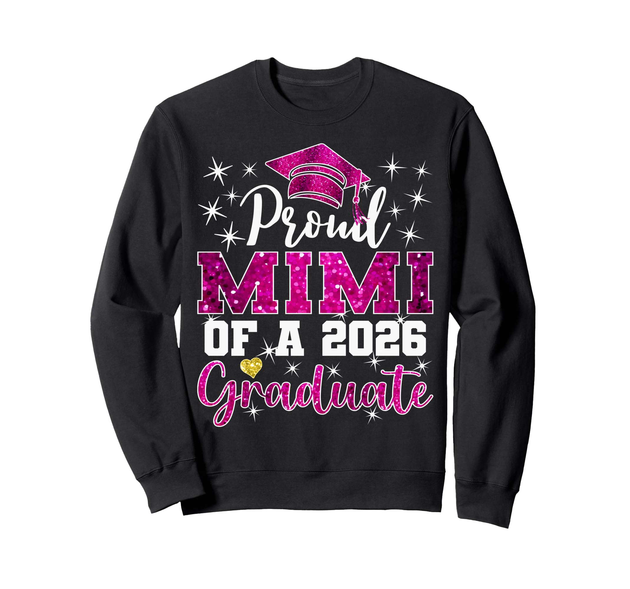 Super Proud Mimi 2026 Graduate Senior Sweatshirt - Graphic Print Men Women - T-Shirt, Sweatshirt, Hoodie
