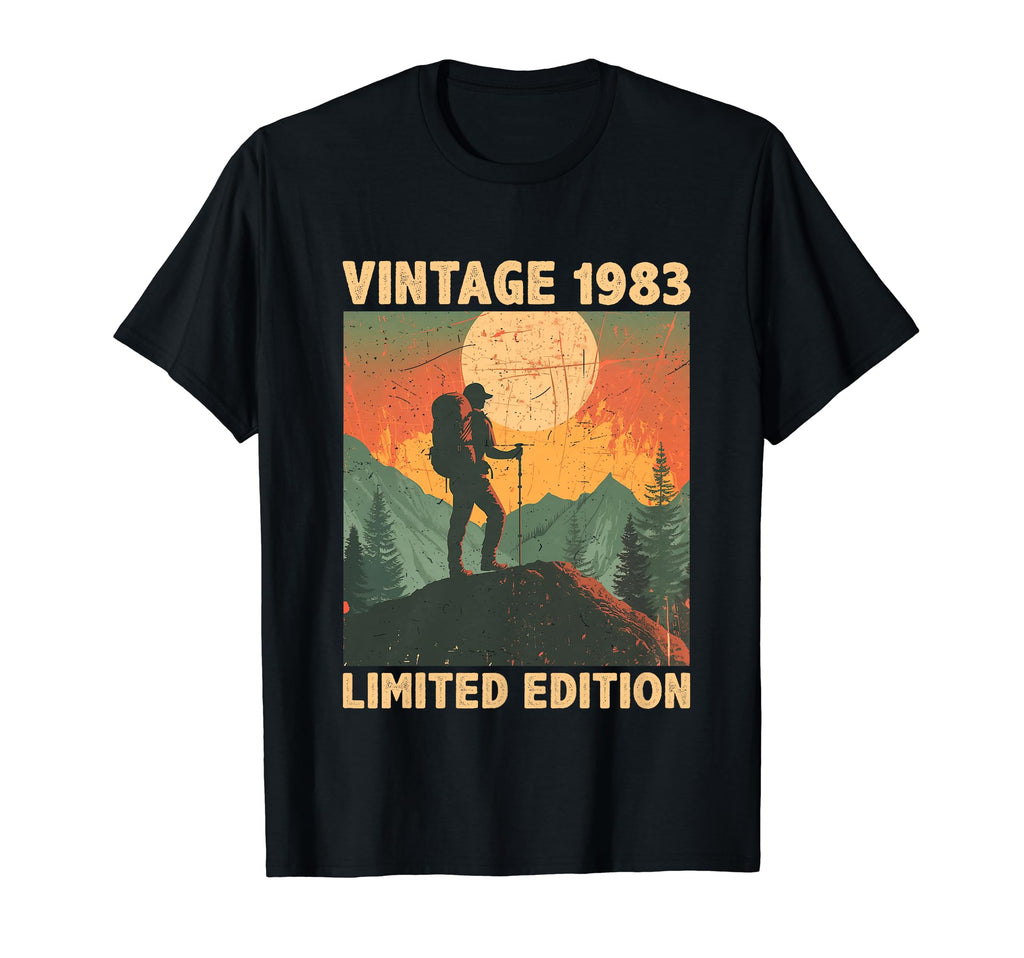 41 Years Old Gift 1983 Hiking Lover 41St T-Shirt - Graphic Print Men Women - T-Shirt, Sweatshirt, Hoodie
