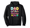 Dad Two Sweet Birthday Donut Family Hoodie - Aesthetic Graphic Men Women - T-Shirt, Sweatshirt, Hoodie