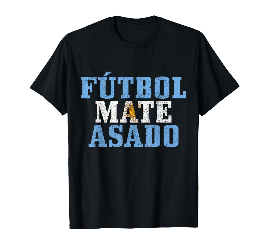 Futbol Mate Asado Argentina T-Shirt - Trendy Graphic for Adults - T-Shirt, Sweatshirt, Hoodie