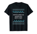 Santa Cleans His Sleigh Santa Tizer T-Shirt - Aesthetic Graphic for Adults - T-Shirt, Sweatshirt, Hoodie