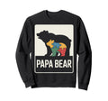 Proud Autism Dad Papa Bear Autistic Sweatshirt - Trendy Graphic Men Women - T-Shirt, Sweatshirt, Hoodie