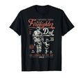 Distressed Firefighter Dad Fathers T-Shirt - Minimalist Print Men Women - T-Shirt, Sweatshirt, Hoodie