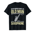 Saxophone Grandpa Jazz Music Saxophone T-Shirt - Novelty Apparel Men Women - T-Shirt, Sweatshirt, Hoodie
