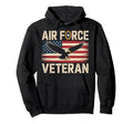 Air Force Veteran Us American Flag Dad Hoodie - Minimalist Print Men Women - T-Shirt, Sweatshirt, Hoodie