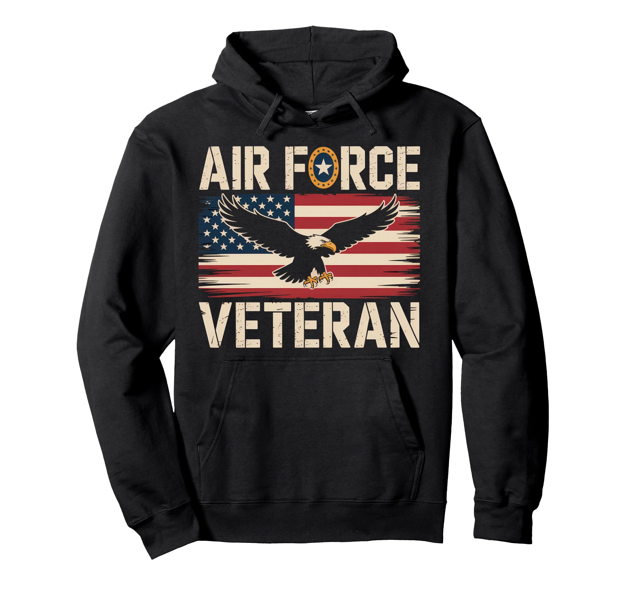 Air Force Veteran Us American Flag Dad Hoodie - Minimalist Print Men Women - T-Shirt, Sweatshirt, Hoodie