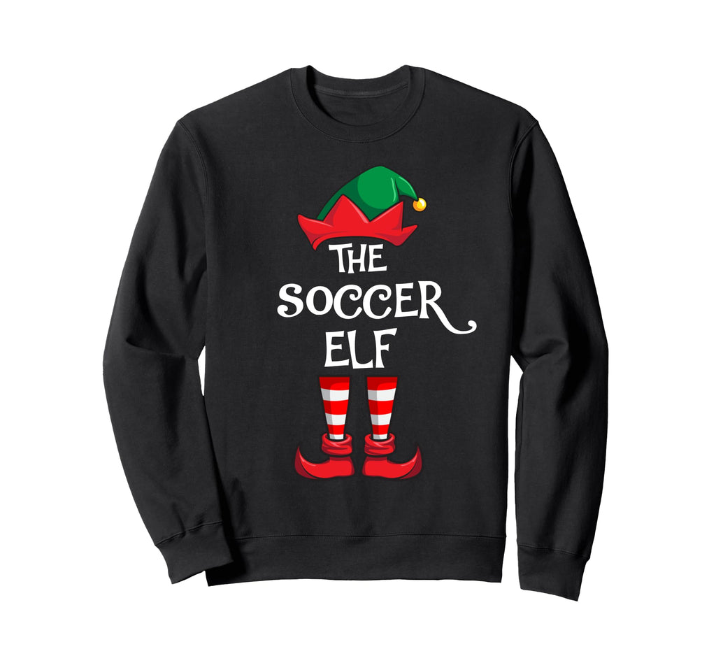 Funny Soccer Elf Matching Family Sweatshirt - Trendy Graphic for Adults - T-Shirt, Sweatshirt, Hoodie