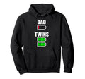 Tired Twin Dad Low Battery Full Hoodie - Aesthetic Graphic for Adults - T-Shirt, Sweatshirt, Hoodie