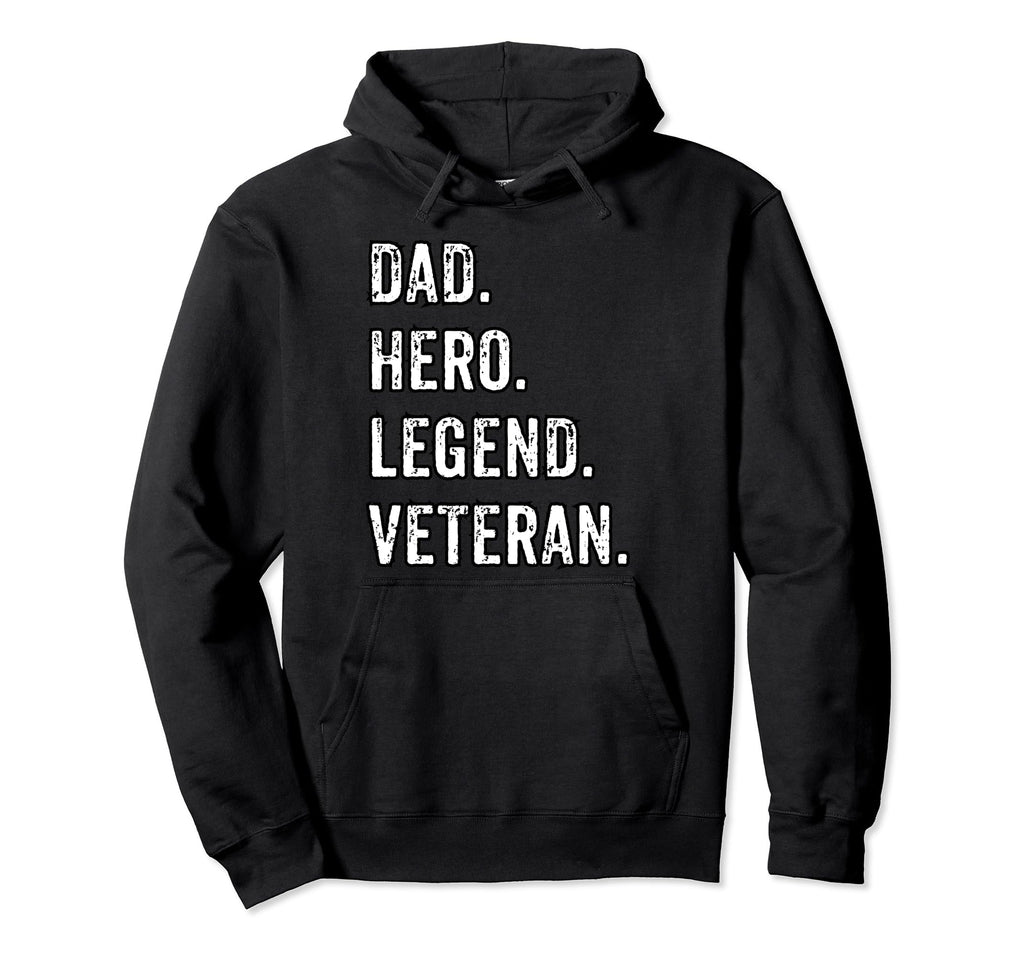 Patriotic Veteran Fathers Day Gifts Hoodie - Casual Everyday Wear Unisex - T-Shirt, Sweatshirt, Hoodie