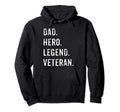 Patriotic Veteran Fathers Day Gifts Hoodie - Casual Everyday Wear Unisex - T-Shirt, Sweatshirt, Hoodie