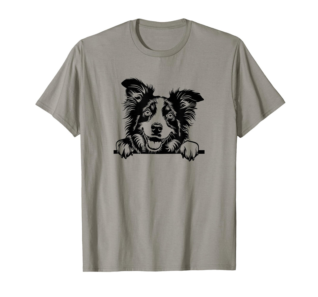 Funny Logo Happy Aussie Dog Lover T-Shirt - Custom Art Print Unisex - T-Shirt, Sweatshirt, Hoodie