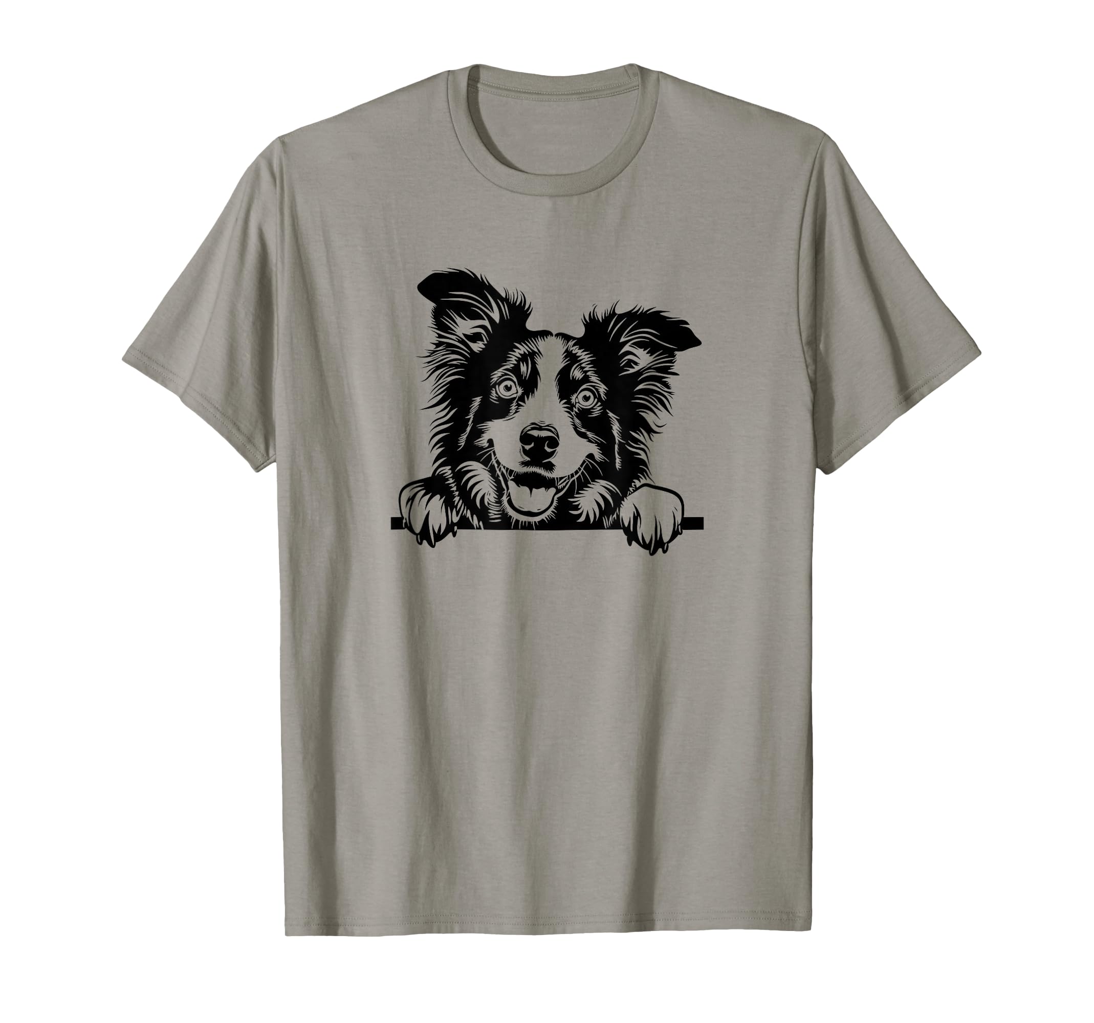 Funny Logo Happy Aussie Dog Lover T-Shirt - Custom Art Print Unisex - T-Shirt, Sweatshirt, Hoodie