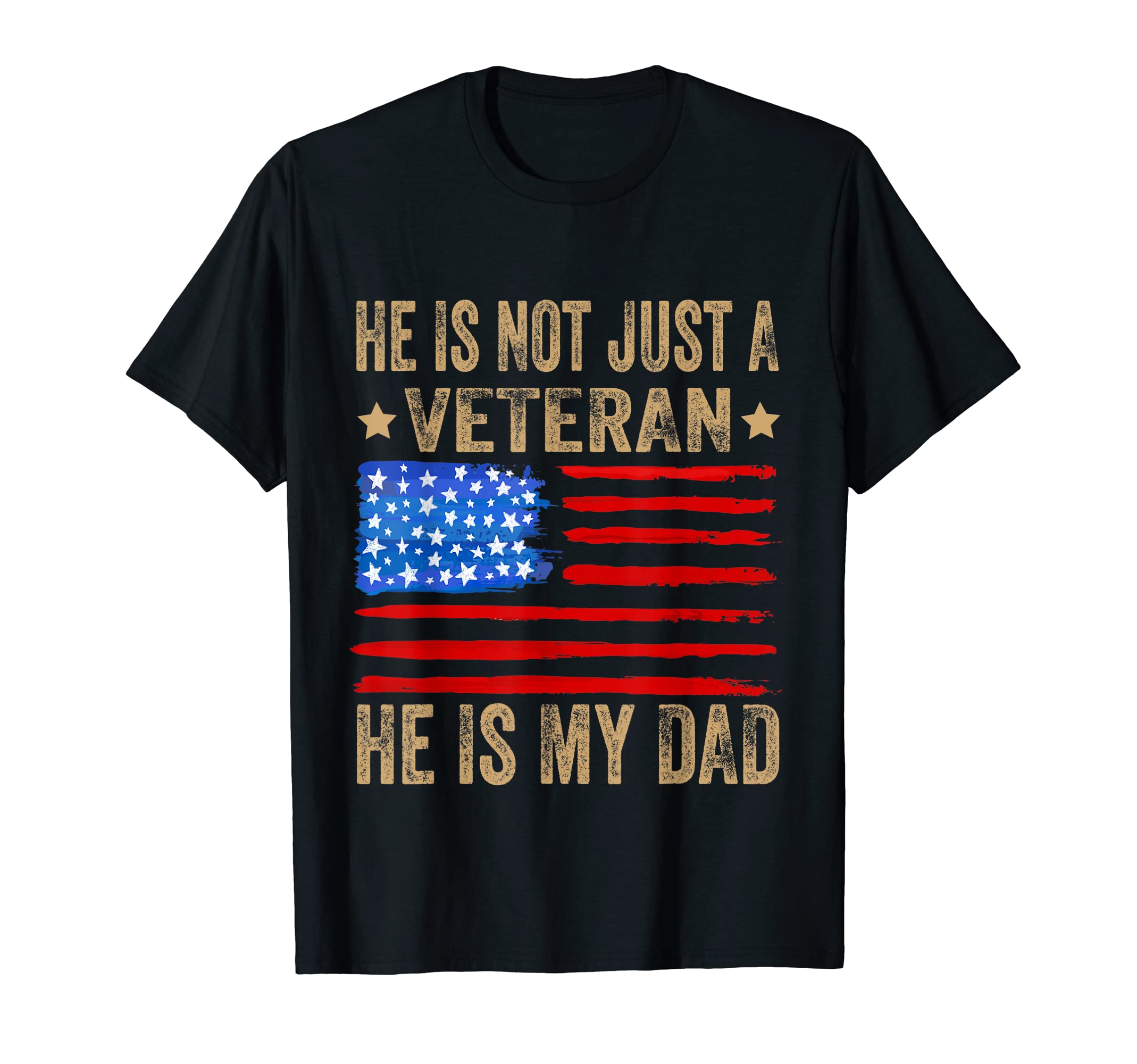 Veteran He Is My Dad American Flag T-Shirt - Aesthetic Graphic Unisex - T-Shirt, Sweatshirt, Hoodie