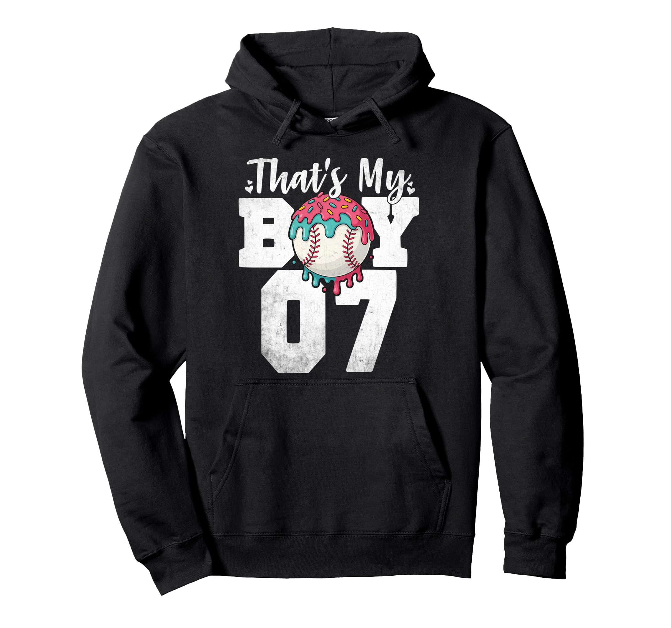 Thats My Baseball 7 Number Mom Hoodie - Casual Everyday Wear for Adults - T-Shirt, Sweatshirt, Hoodie