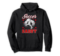 Soccer Daddy Family Matching Team Hoodie - Minimalist Print for Adults - T-Shirt, Sweatshirt, Hoodie