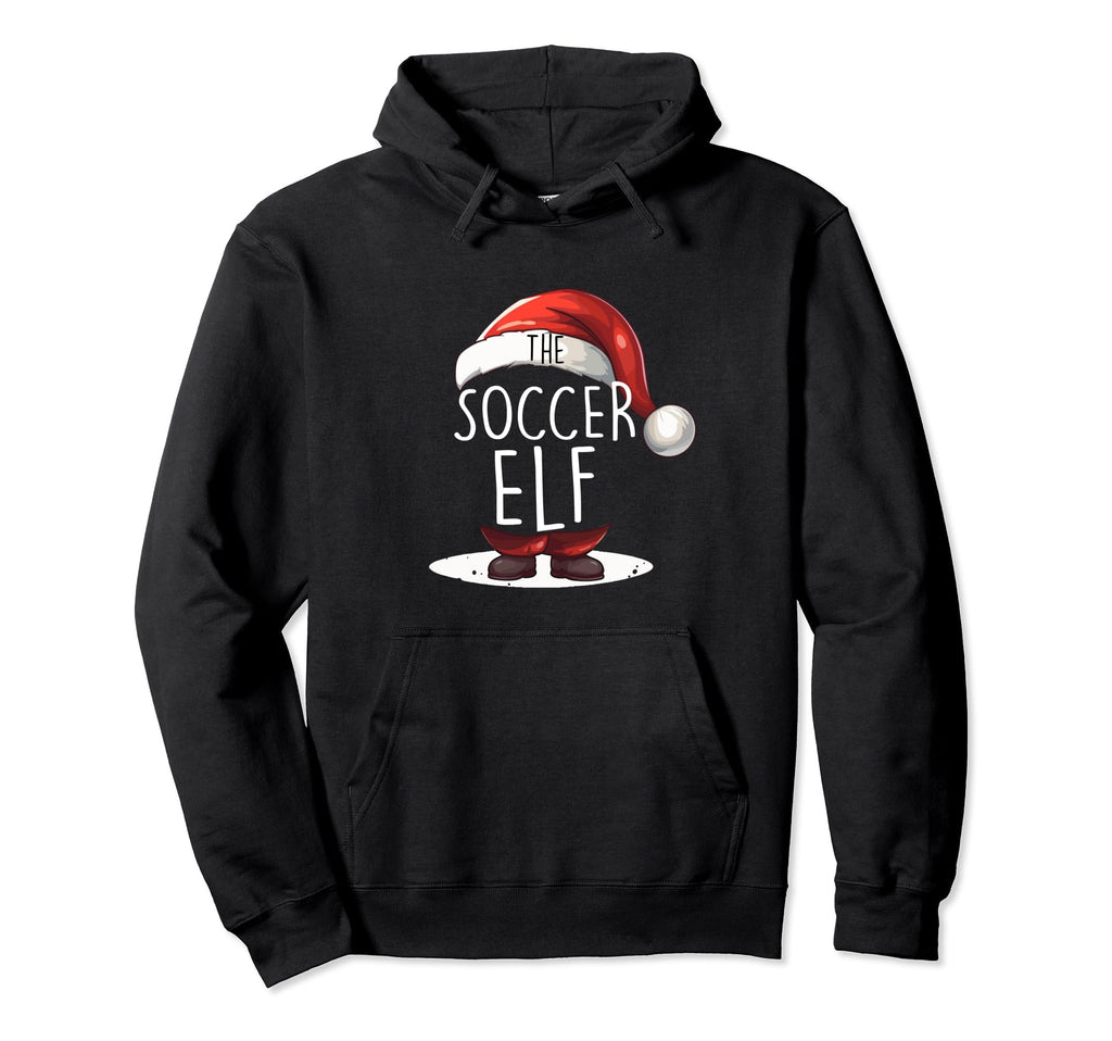Soccer Elf Group Matching Family Outfit Hoodie - Custom Art Print Unisex - T-Shirt, Sweatshirt, Hoodie