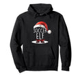 Soccer Elf Group Matching Family Outfit Hoodie - Custom Art Print Unisex - T-Shirt, Sweatshirt, Hoodie