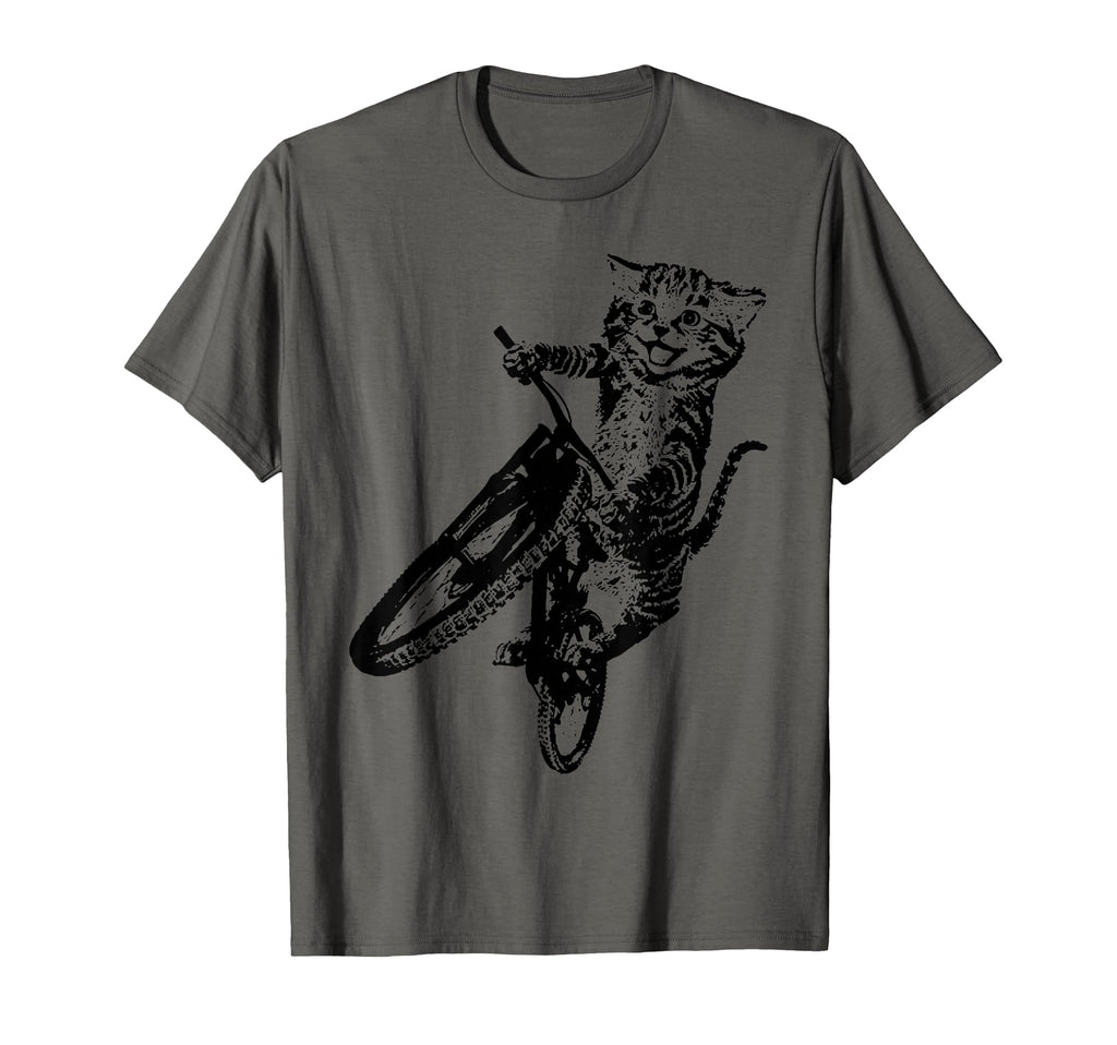 Cat Bicycle Sport Bike Cycling Cyclist T-Shirt - Graphic Print Unisex - T-Shirt, Sweatshirt, Hoodie
