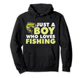Fathers Day Just Who Loves Fishing Hoodie - Minimalist Print Men Women - T-Shirt, Sweatshirt, Hoodie